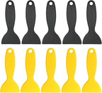 10pcs Plastic Spatula Paint Scrapers, Flexible Resin Scraper Putty Knife Air Bubble Remover Sticker Installation Tool for 3D Printing Resin Removal Spackling Patching Decal