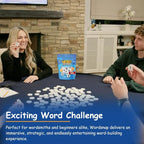 Word Strategy Game Travel Edition, Word Puzzle for Adults, Family, and Kids, Fun Game for Ages 8+, Travel Size, 1-2 Players
