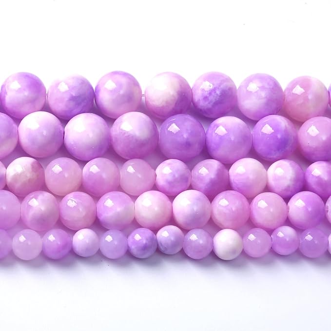45pcs 8mm Natural Pink Starry Galaxy Persian Jade Gemstone Beads Round Loose Spacer Beads for Jewelry Making DIY Bracelets Necklaces 15" (Pink Starry Persian Jade, 8mm)