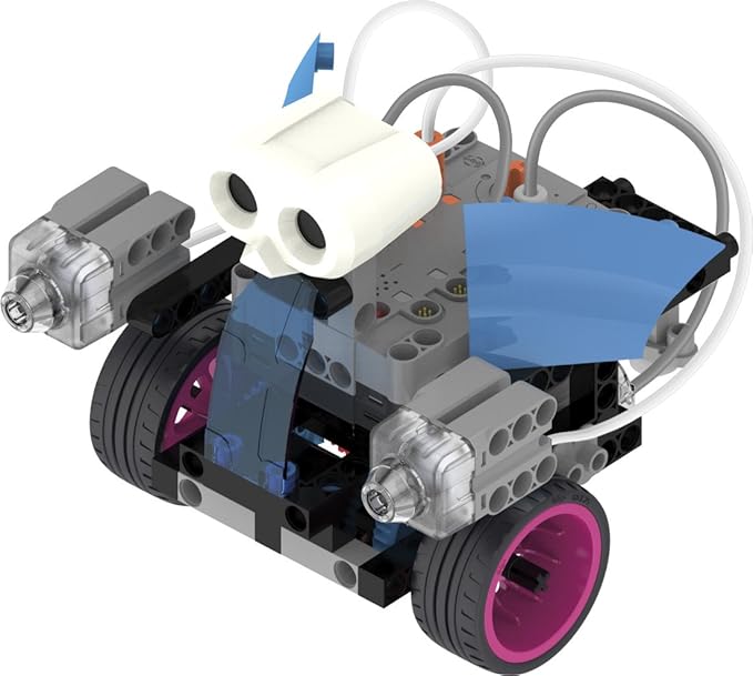 Thames & Kosmos Robotics Workshop Model Building & Science Experiment Kit | Build & Program 10 Robots with Ultrasonic Sensors | Program & Control with App for iOS & Android