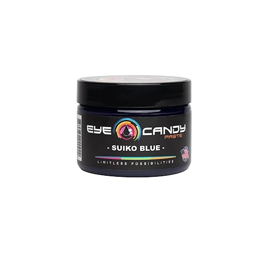 Eye Candy Blue Resin Pigment Paste Suiko Blue (2 oz Paste / 4 oz Jar) | Epoxy, Resin Art Paste | Highly Pigmented