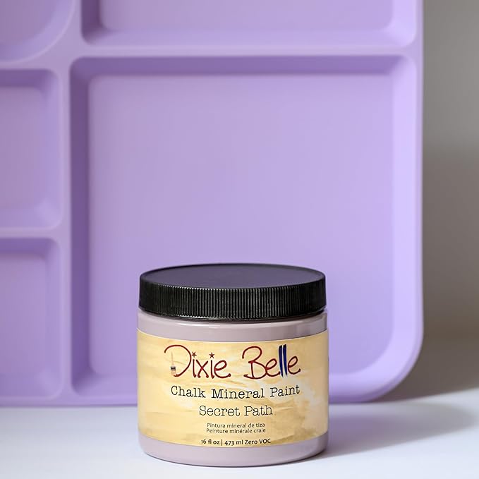 Dixie Belle Paint Company Chalk Finish Furniture Paint - Secret Path (32oz) - Matte Dusty Lilac Chic Chalk Mineral DIY Furniture Paint