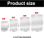 Titanium Cutting Boards for Kitchen, Non toxic Double-Side Available Chopping Boards, Easy to Clean and Store(3PCS-M+L+XL)