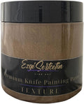 Premium Palette Knife Painting Paste|Modeling Paste|Texture Paste|Authentic Bright Colors|Ready to Use|Easy to Apply| 6oz (Brownie)