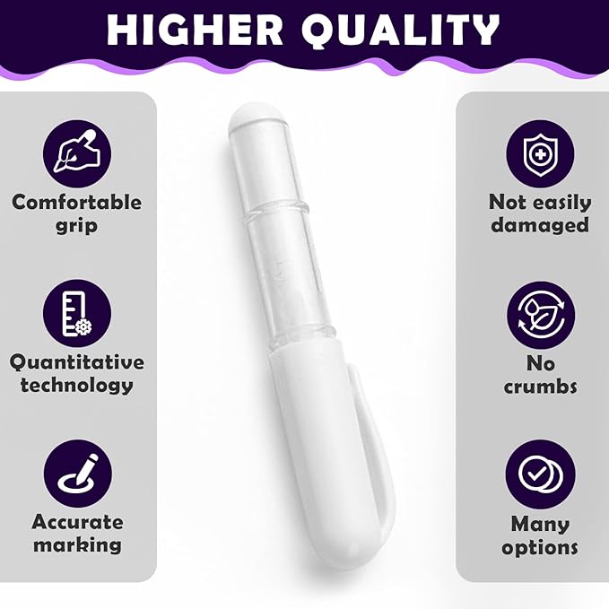 Sewing Chalk for Fabric, Wipeable and Washable Fabric Chalk for Sewing, Etailed Marking on Fabrics, Cottons, Leathers - White
