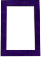 Pack of TEN 11x14 Mats Bevel Cut for 8.5x11 Photos - Acid Free Purple Crocus Suede Precut Matboards For Pictures, Photos, Framing - 4-ply Thickness