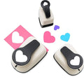 Heart Hole Punch, Paper Punches, HeartPunches for Paper Crafts, Heart Puncher, Hole PuncherHeart, Shaped Hole Punch, 1 inchHeart Paper Punch, 5/8 inch HeartHolePuncher, 3/8 inch Hole Punches Set
