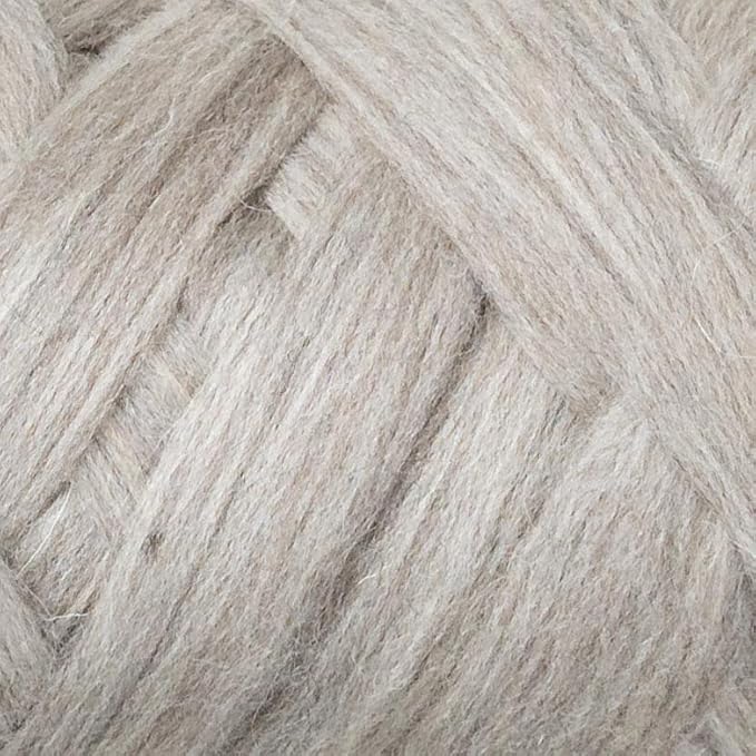 Natural Wool Bulk roving, 2 lb. Best Wool for Spinning, arm Knitting, Felting, Chunky Blankets and Tapestry. Natural Colors, un-Dyed. (Sand, 2 lb)