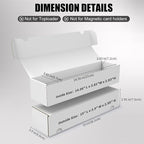Trading Card Storage Box, 3-Pack 1100 Count White Corrugated Cardboard Bulk Sports Storage Box for TCG/Magic/Mtg Basketball Cards, Collectible Trading Cards