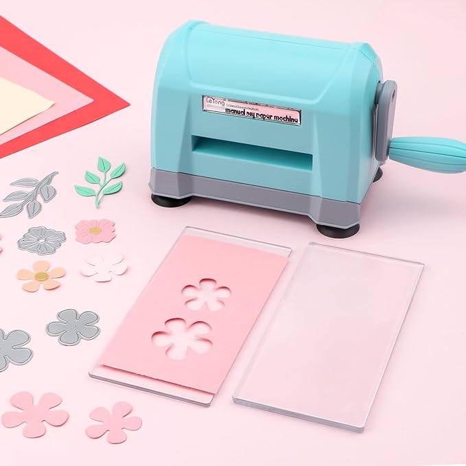 Mini Manual Die Cutting Machine, Portable Die Cut and Embossing Machine for Card Making Scrapbooking Paper Crafting Mini Die Cuts Machine Works with Dies and Folders That Are 3" Wide or Smaller