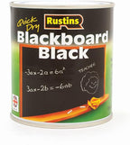 Rustins Blackboard Black Paint 500ml