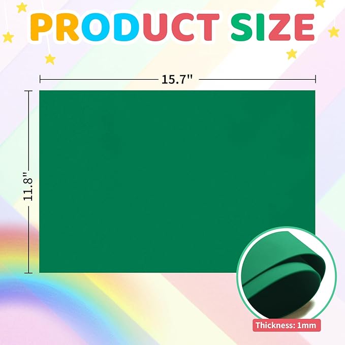 20 PCS EVA Foam Sheets DIY Handcraft Materials 1mm Thick 15.7 x 11.8 Inches Brown EVA Foam Papers for Arts and Crafts