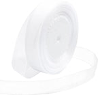 Ribbon for Gift Wrapping 3/4 inch White Sheer Organza Ribbon for Flower Bouquet Tulle Thin Chiffon Ribbons for Wedding Invitations Christmas Halloween Presents Decorations Crafts 50 Yards