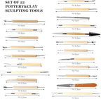 Clay Tools 52PCS Pottery Tools Clay Sculpting Tools Polymer Clay Tools Kit Ceramic Tools for DIY Handcraft Modeling Clay Carving Tools Set