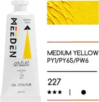 MEEDEN Artist Grade Oil Paint: Medium Yellow - 60ml/2oz Tube - Professional Art Paints for Canvas Painting