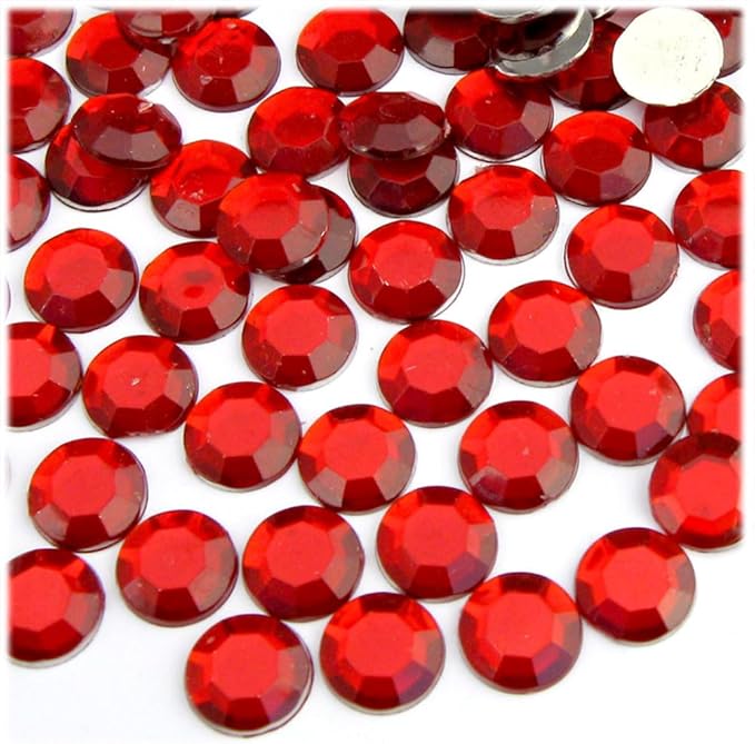 The Crafts Outlet 144pc Rhinestones Round 10mm - Flatback Royal Blue RBL