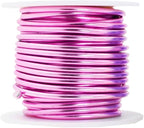 Mandala Crafts 2mm 12 Gauge Pastel Color Anodized Aluminum Wire for Sculpting, Armature, Jewelry Making, Gem Metal Wrap, Garden, Colored and Soft, 4 Rolls