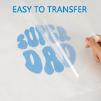 HTV Iron on Vinyl 12Inch by 25ft Roll Heat Transfer Vinyl for T-Shirt HTV Vinyl Rolls for All Cutter Machine - Easy to Cut & Weed for Heat Transfer Design (25ft, Sky Blue)