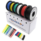Fermerry 26 AWG Stranded Wire Spool 25ft Each 6 Colors Flexible 26 Gauge Silicone Hook up Wire Kit Electrical Tinned Copper Wire
