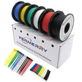 Fermerry 16 AWG Stranded Wire Spool 5ft Each 6 Colors Flexible 16 Gauge Silicone Hook up Wire Kit Electrical Tinned Copper Wire