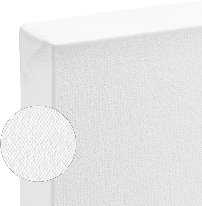 SoHo Urban Artist, 18x36 Heavyweight Stretched Cotton Canvas for Painting - 1.5" Deep- 3 Pack, Triple Primed, 100% Cotton Canvas, Archival, Universal Primed for Oil, Acrylic, Alkyd, Mixed Media