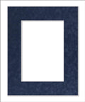 8x10 Mat Bevel Cut for 5x8 Photos - Acid Free Navy Suede Precut Matboard - For Pictures, Photos, Framing - 4-ply Thickness