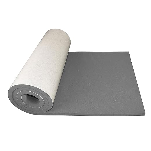 XCEL Foam Roll with Self Adhesive – Gray, 60" x 8" x 1/2" Closed Cell Foam Rubber Water Resistant Padding Sheet – Perfect for Home, Marine, Garage, Auto Insulation & Cosplay (Gray, 60" x 8" x 1/2")