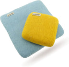 Woolbuddy Needle Felting Wool Mat – 6x6x1.5 Inch Pad for Felting Projects – Durable, Eco-Friendly Alternative to Foam Felting Pads – Ideal for Felting Supplies & Tools (Gold)