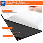 MAGZO 5Pcs Adhesive Foam Padding 1/4 in Thick X 12 in X 8 in,Closed Cell Foam Sheets Neoprene Rubber Self Stick Pads Anti Vibration Pads,Black (12in x 8in x 1/4in, 5Pcs)