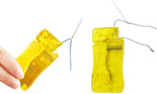 Automatic Needle Threader, 10 PCS Simple Needle Threaders Sewing Tool, Quick Self Threading Needles Plastic Sewing Machine Threader for Hand Stitching Embroidery Floss, Fits Most of Needles