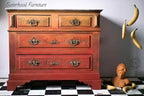 Dixie Belle Paint Company Chalk Finish Furniture Paint - Florida Orange (16oz) - Matte Bright Orange Chic Chalk Mineral DIY Furniture Paint