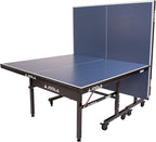 JOOLA Inside Professional MDF Indoor Ping Pong Table with Quick Clamp Table Tennis Net and Post Set - 10 Minute Easy Assembly - Tournament Quality - Foldable with Single Player Playback Mode