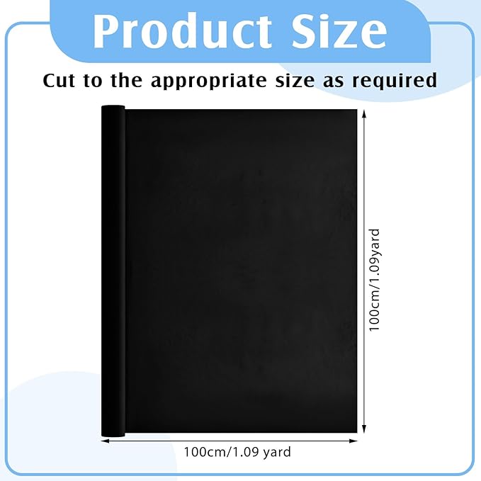 Jecery 1.1 Yard Anti Tarnish Silver Cloth by the Yard, Luxury Jewelry Silver Polishing Storage Protect Cloths for Silverware Flatware Silversmith Polishing(Black)