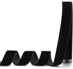Black Velvet Ribbon,1" W x 20Yd Single Face,Great for Gift Wrapping,Hair Bows,Handmade Craft and Christmas,Wedding Decoration (1" Black)