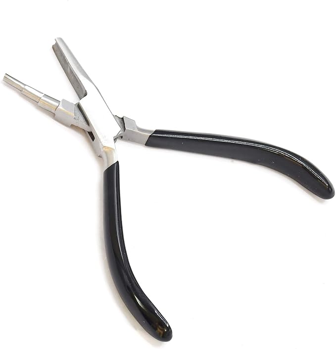 Concave and Round Nose 3-Step Wire Looping Jewelry Pliers