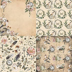 Scrapbook Paper 6x6 Vintage Floral Designs – 24 Sheets Single-Sided Cardstock for Junk Journal, Cardmaking, DIY Crafts, Decoupage, Scrapbooking Background Paper Pad