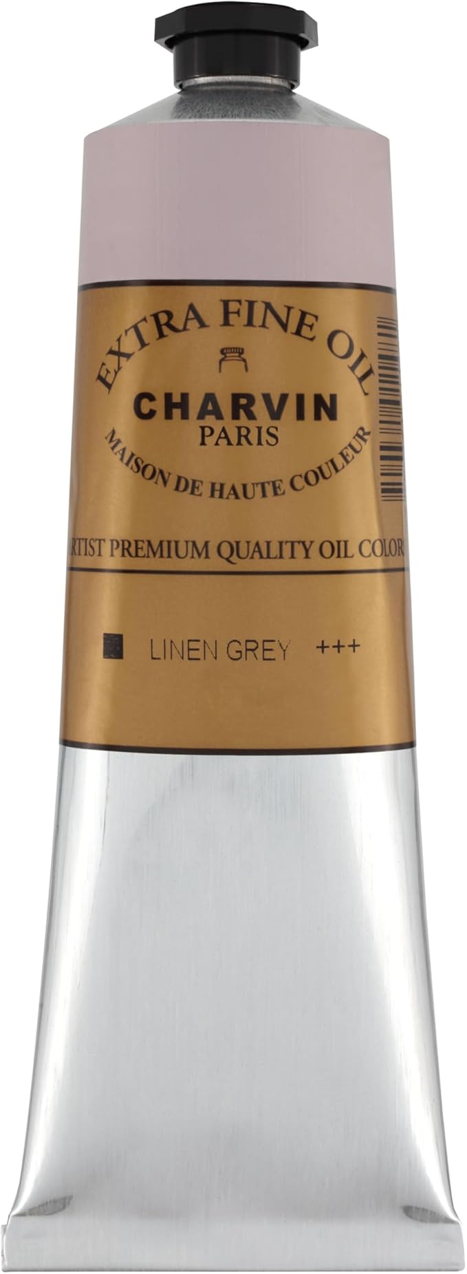 Charvin Extra Fine Oil Paint, Linen Grey 150 ml - Triple-Milled, Rich Texture, Poppy Oil-Based, Light-Fast, Handmade, Archival Quality
