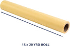 Pacific Arc Tracing Paper Roll, Yellow, 18 Inch x 20 Yard Roll