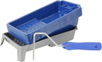 Mister Rui Paint Roller Tray, 4 inch Paint Tray with Liners, 12 Pack, Small Paint Trays, Thickened Plastic Tray Liners with Roller Frame