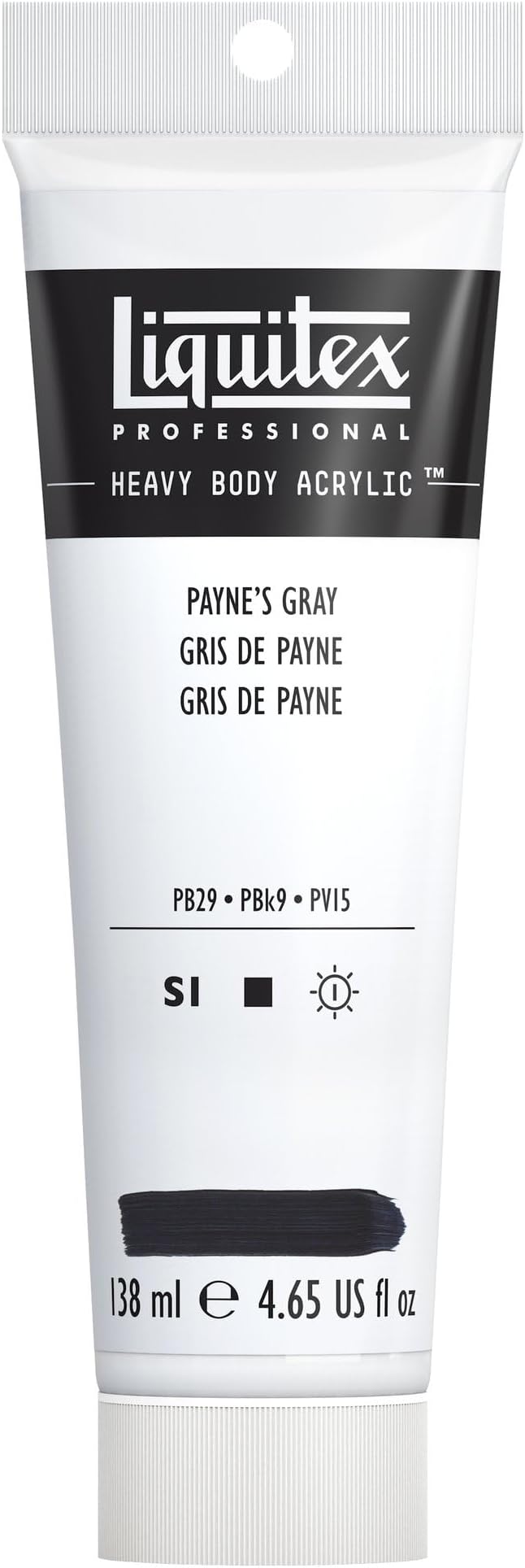 Liquitex Professional Heavy Body Acrylic Paint, 4.65-oz (138ml) Tube, Payne's Gray