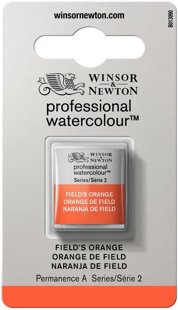 Winsor & Newton Professional Watercolour, Revival Collection, Half Pan, Field's Orange