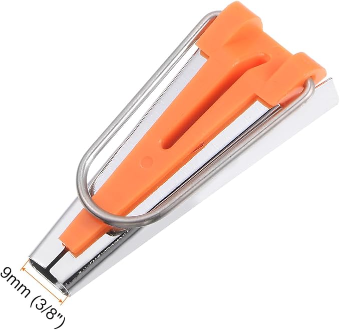 HARFINGTON Bias Tape Maker Kit 9mm Single and Double Fold Fabric Bias Binding Maker Sew Tool for Fabric Quilting Sewing Crafting DIY, Orange