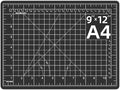DIYSELF Cutting Mat 9in12in, Self Healing A4 for Crafts, Sewing, Fabric, Double Sided, Desktop, Rotating for Quilting