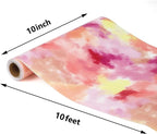 RENLITONG Colorful HTV Iron on Vinyl 12Inch by 10ft Roll Heat Transfer Vinyl for T-Shirt HTV Rolls for All Cutter Machine - Easy to Cut & Weed for Heat Transfer Design