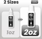 Premium Stamp Ink, Quick-Drying & AP-Certified Non-Toxic Refill Ink for Self-Inking Stamps, Date Stamps and Stamp Pads (Black, 2oz)