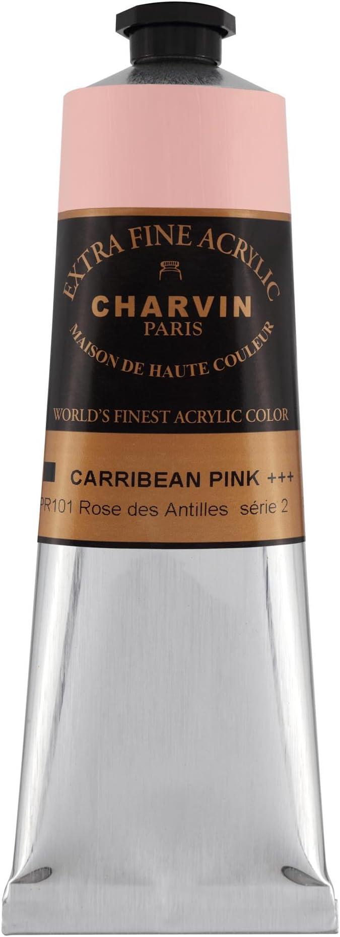 Charvin Extra Fine Professional Acrylic Paint - Caribbean Pink, 150ml Tube, Triple-Milled, Lightfast Pigments, Open Stock Artist Acrylic Paints in Nature-Inspired Hues