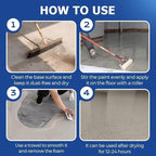 Epoxy Colored Sand Floor Paint, Epoxy Floor Paint for Concrete, High Gloss Marble Effect Coating, Waterproof Non-Slip Concrete Paints, Suitable for Indoor/Outdoor Use (Yellow,160 oz/5 kg)