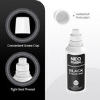 Premium Stamp Ink, Quick-Drying & AP-Certified Non-Toxic Refill Ink for Self-Inking Stamps, Date Stamps and Stamp Pads (Black, 2oz)
