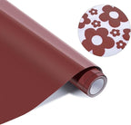 HTVRONT Puff Vinyl Heat Transfer -10" x 6ft Reddish Brown 3D Puff Heat Transfer Vinyl for T-Shirt- Wine Red Puff Htv Vinyl Compatible with Cricut Cutting Machine-Easy Cut/Weed