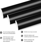 TECKWRAP Permanent Adhesive Vinyl 12" x 10ft, Matte Black
